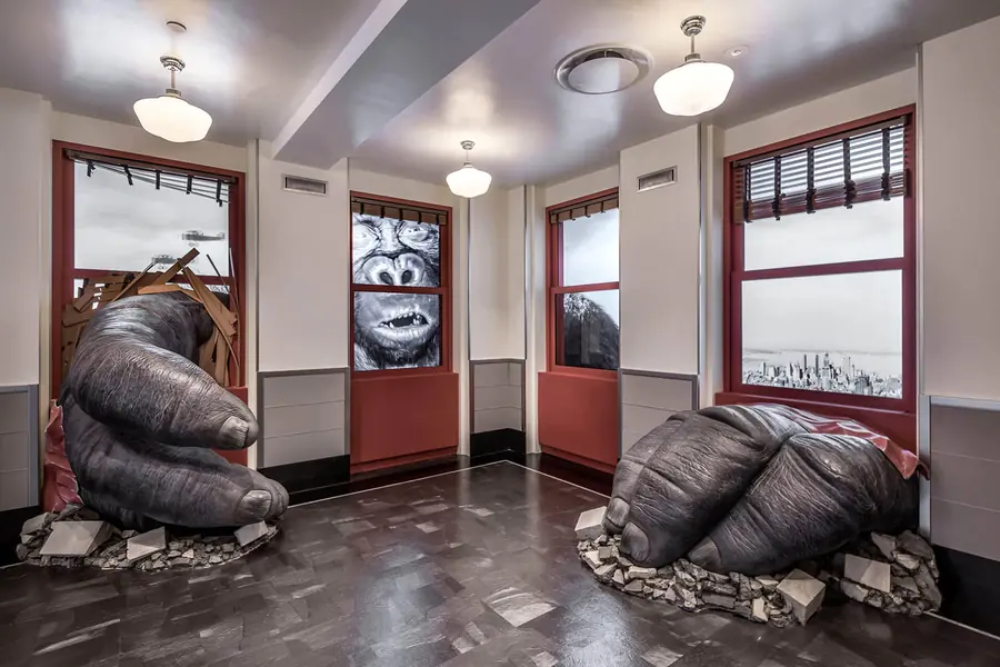 The King Kong installation at the Empire State Building Observatory.