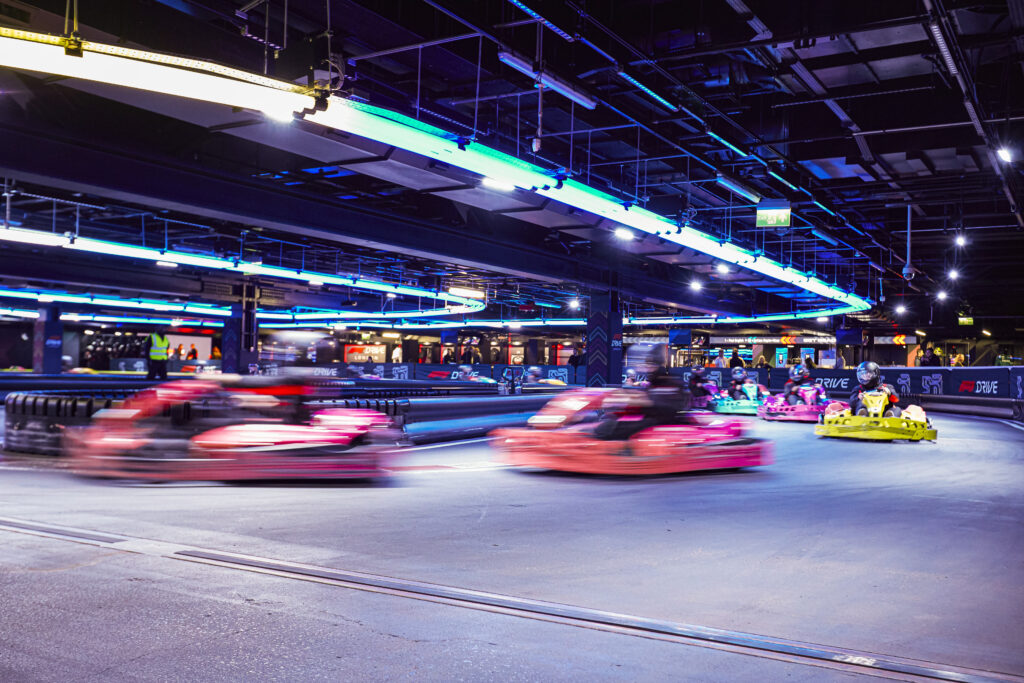 F1 DRIVE immersive brand destination beneath Tottenham Hotspur Stadium.