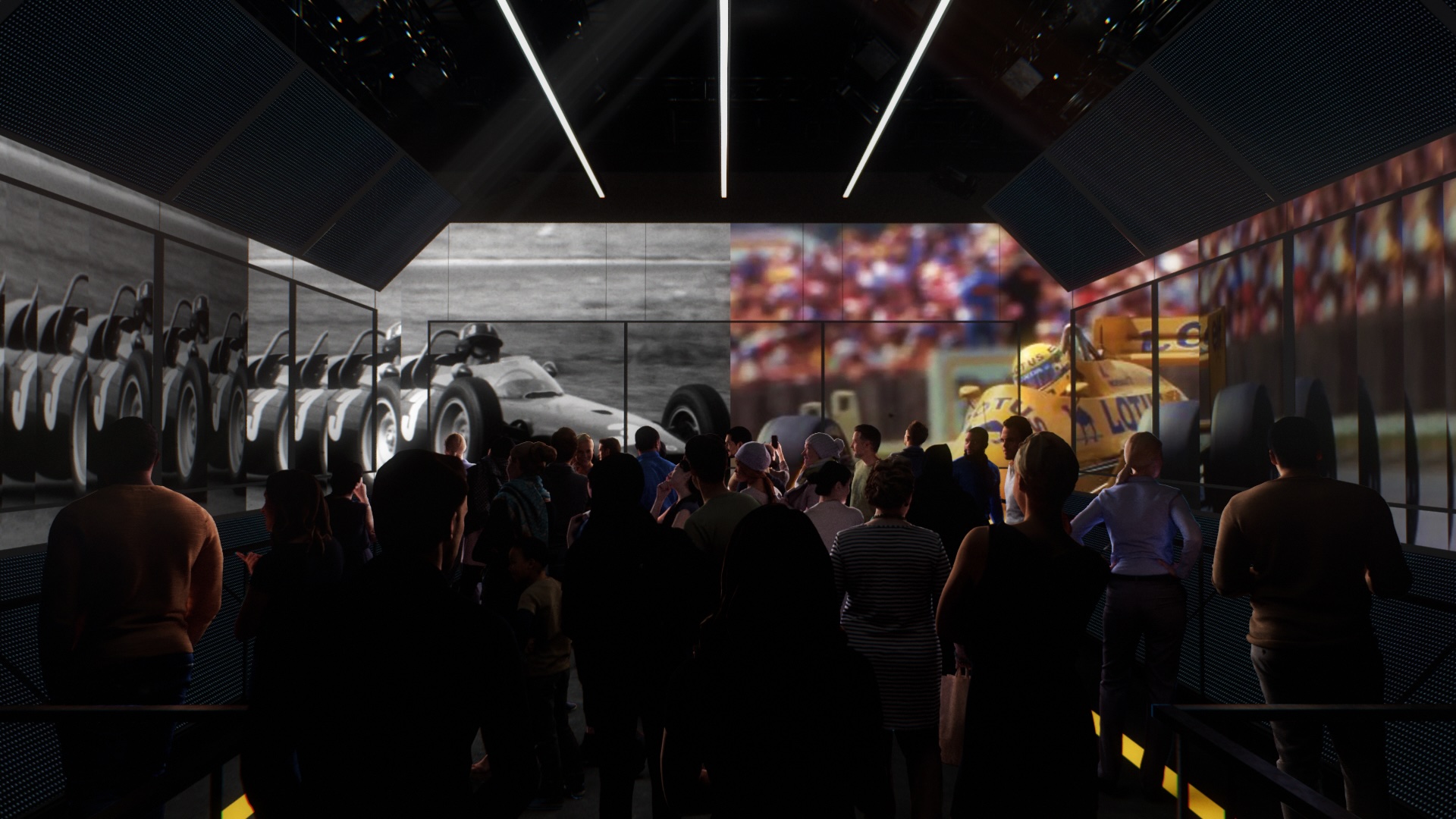 Immersive brand destination F1 The Exhibition blending story, design, and tech.