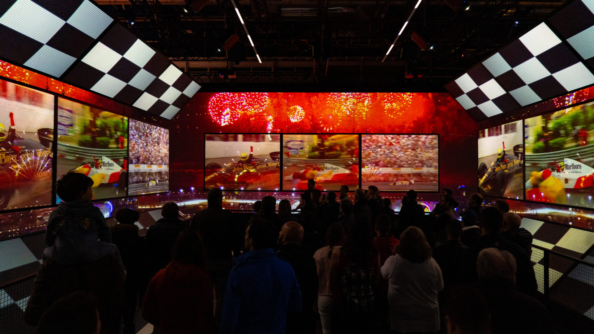 Journey-designed F1 The Exhibition immersive brand destination in London.