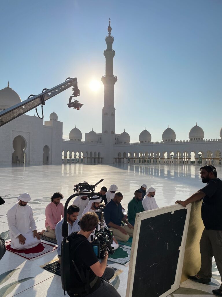 Journey filming Sheikh Zayed Grand Mosque for Abrahamic Family House