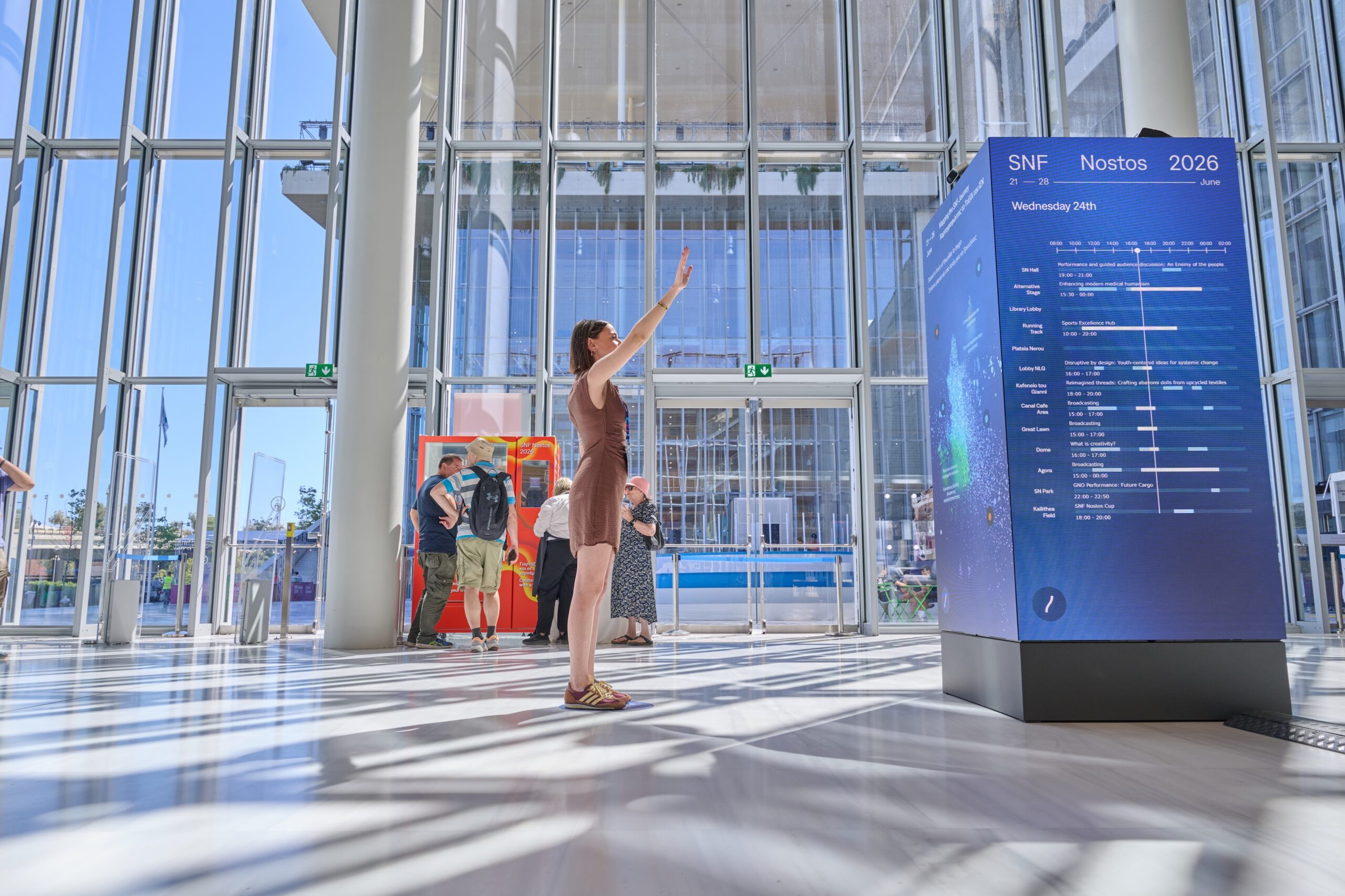 Stavros Niarchos Foundation SNF exhibit