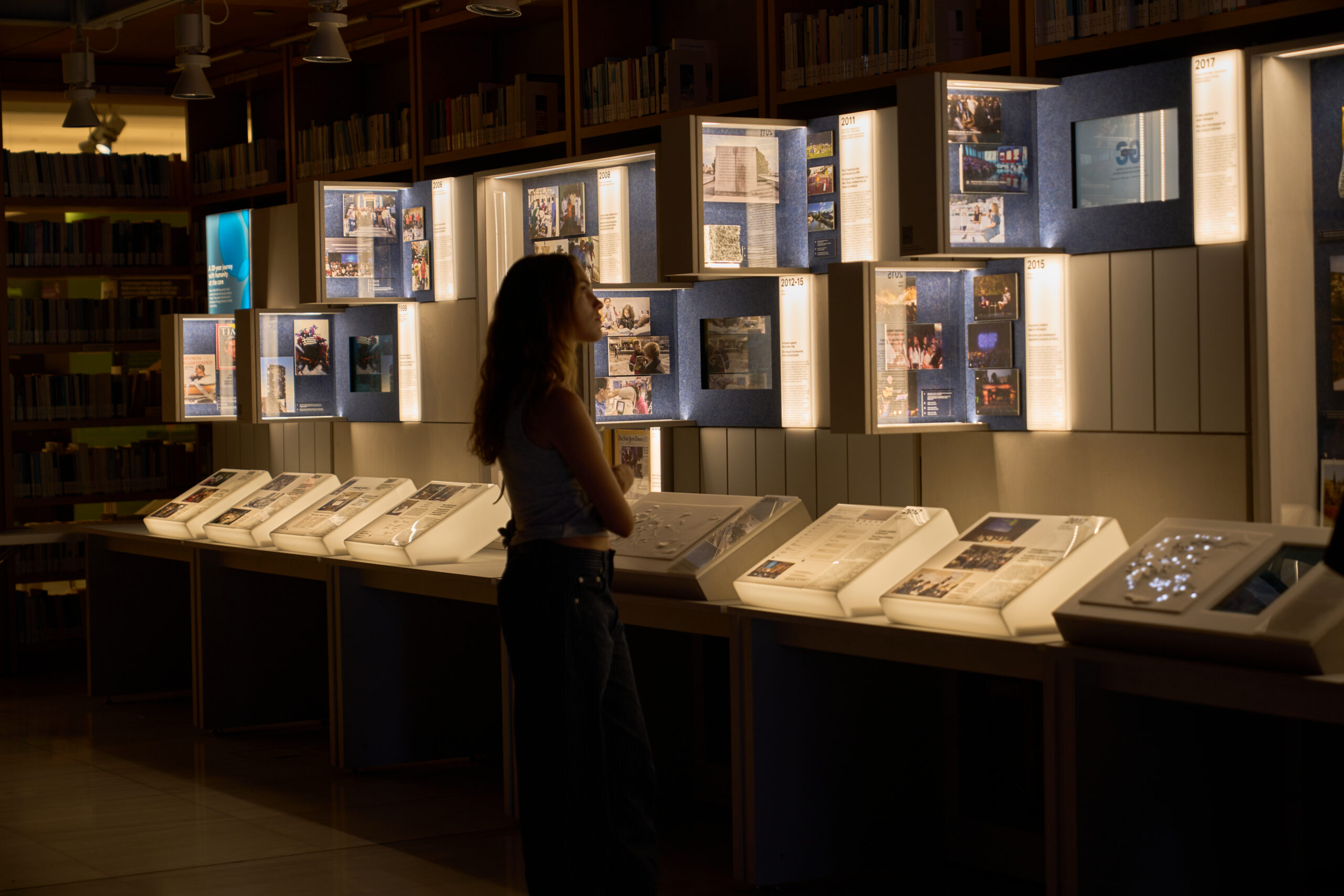 Stavros Niarchos Foundation timeline exhibit 2